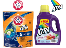 Arm & Hammer and Xtra Laundry Detergent