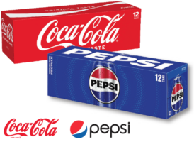 Coke & Pepsi, 12 oz 12 Packs