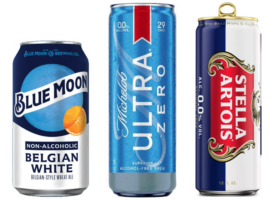 Non-Alcoholic Beer, 12 Packs of 12 oz Cans